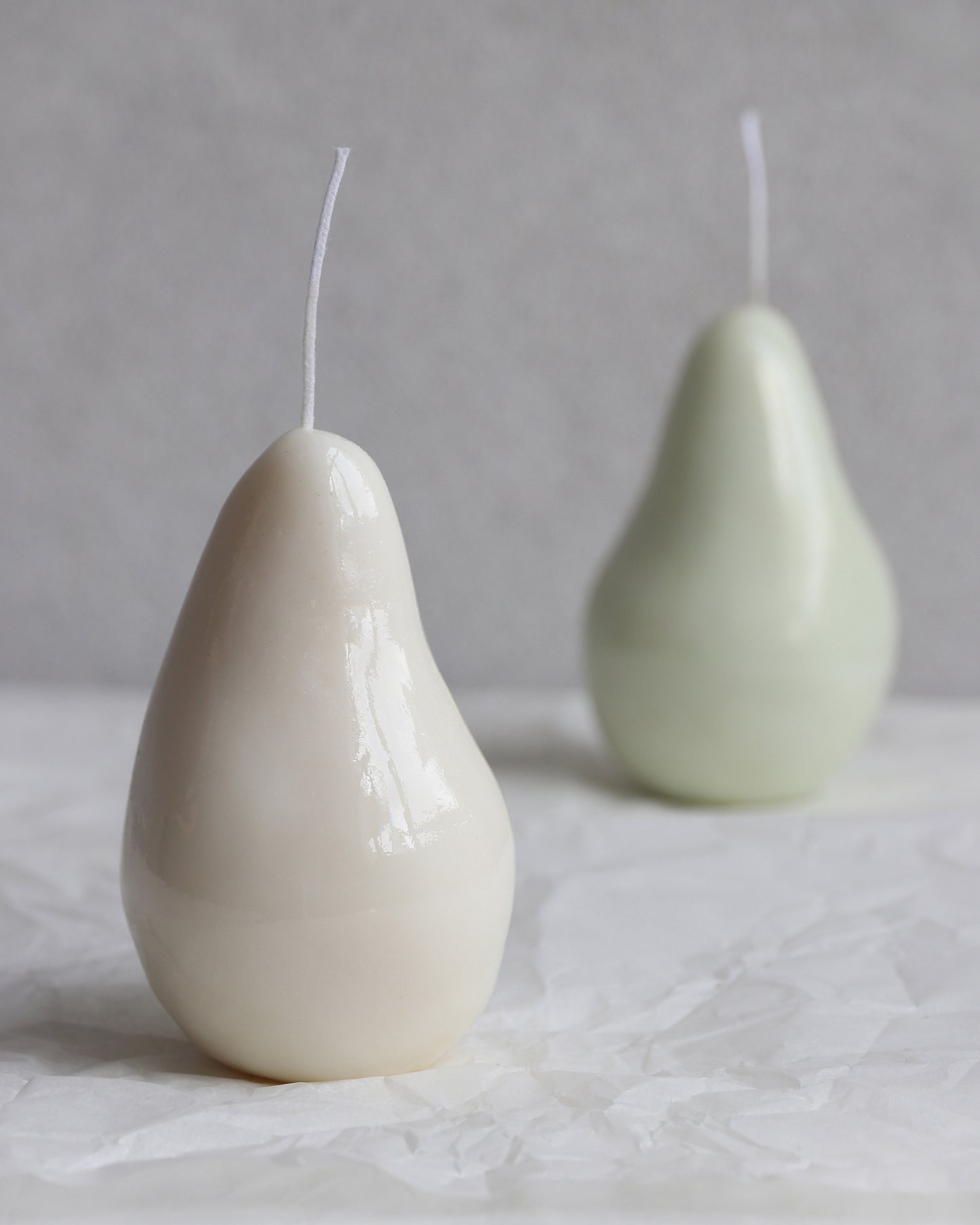 CRYSTAL PEARS SET SVEĆA sage & ivory